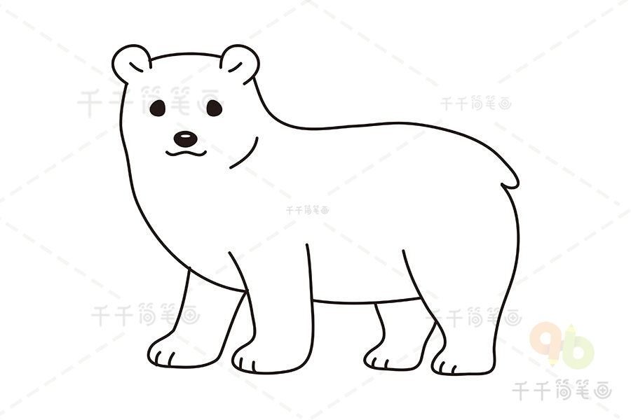 熊的耳朵简笔画图片