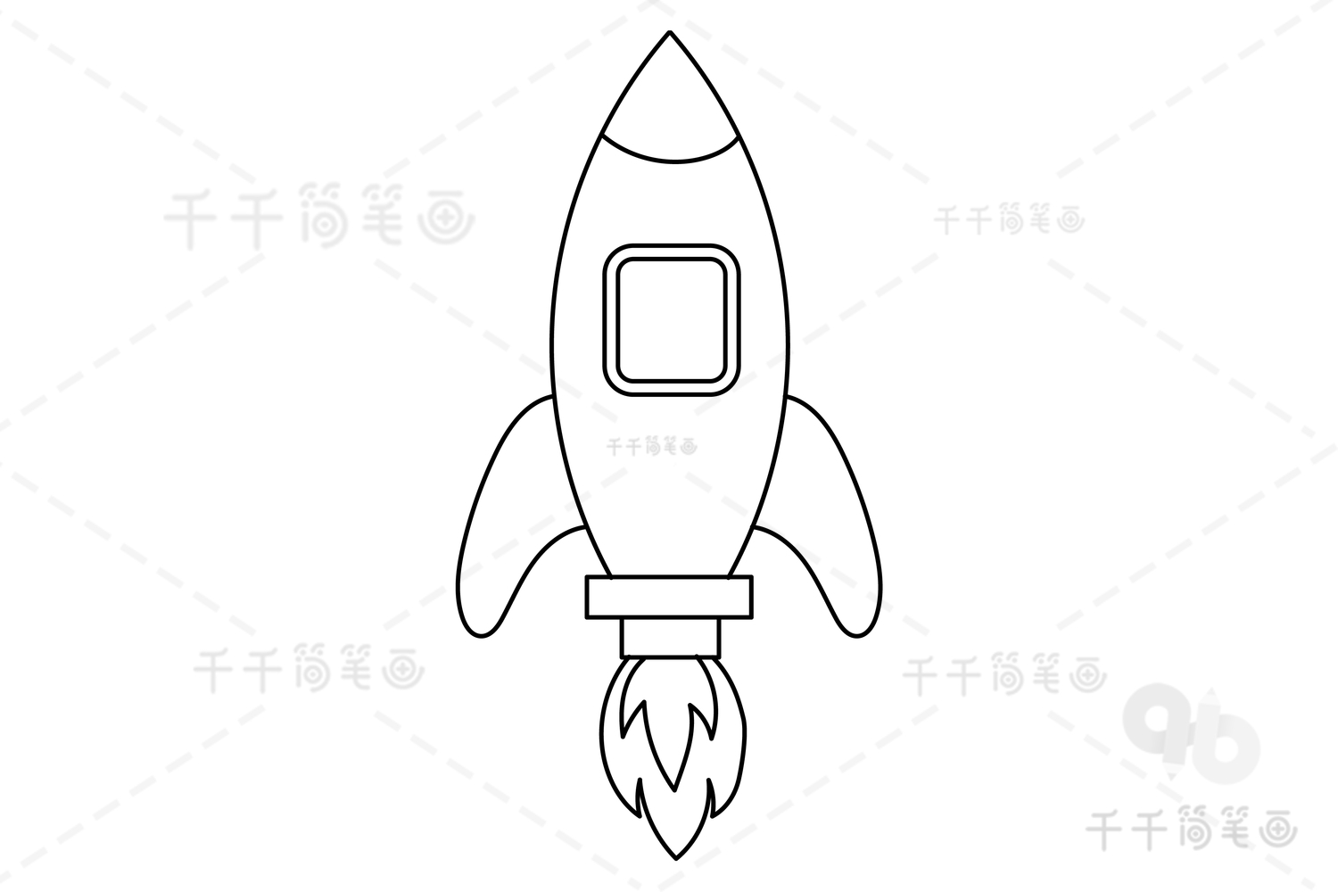 神舟十号火箭简笔画图片