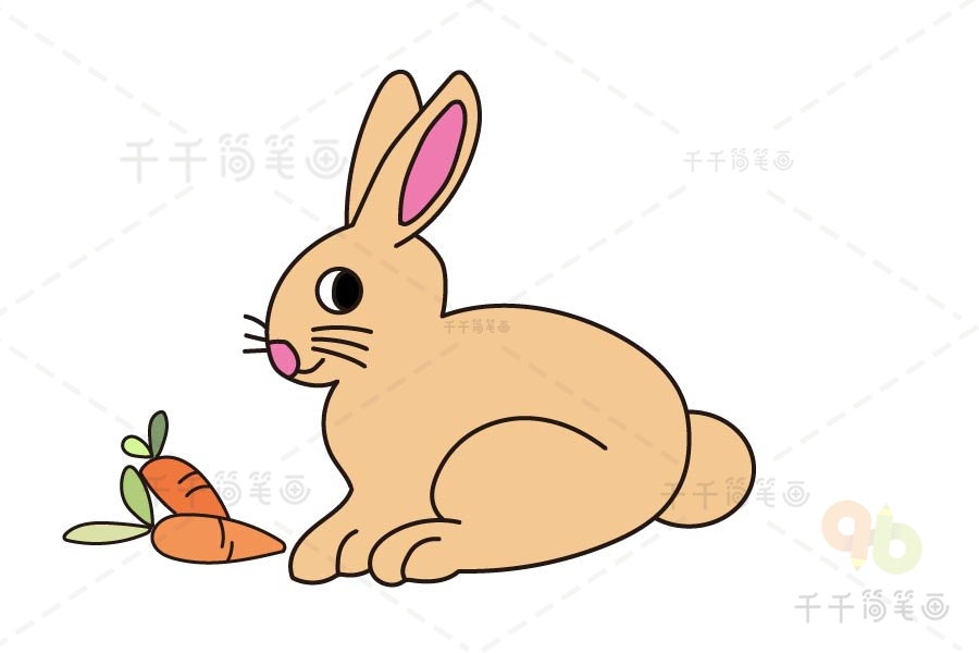 兔子简笔画的简单画法